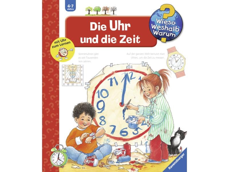 Ravensburger Kinder-Sachbuch WWW Die Uhr und die Zeit Klappbuch