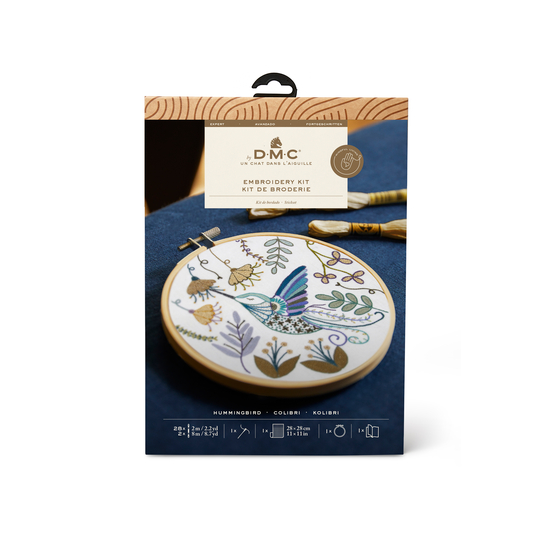 Kit de Broderie Traditionnelle - Le chat colibri de DMC