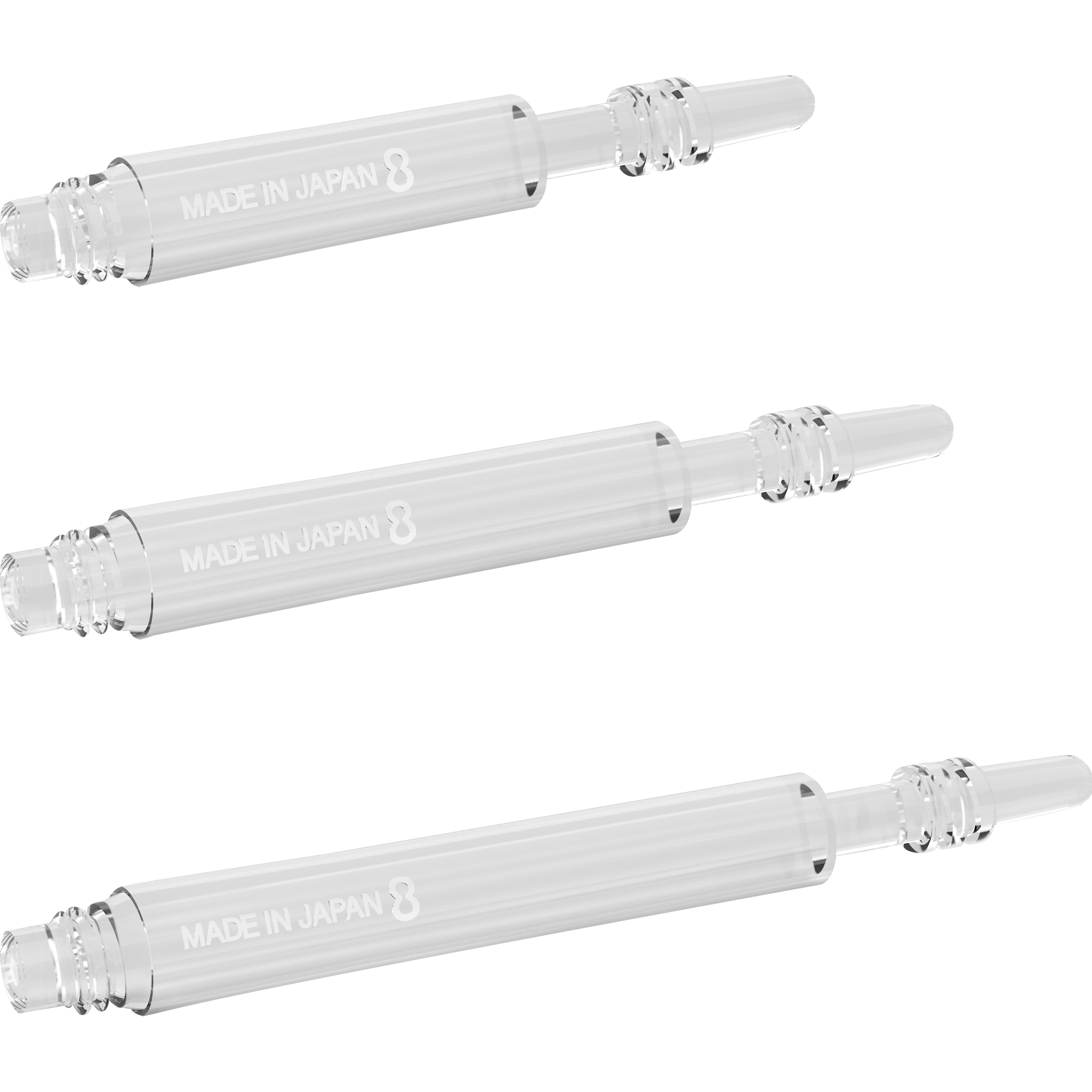 8 Flight - Regular Spin Shaft - Transparent