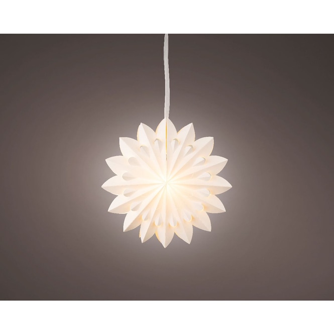 LED-Stern - Papier - weiß - ca. 40 cm