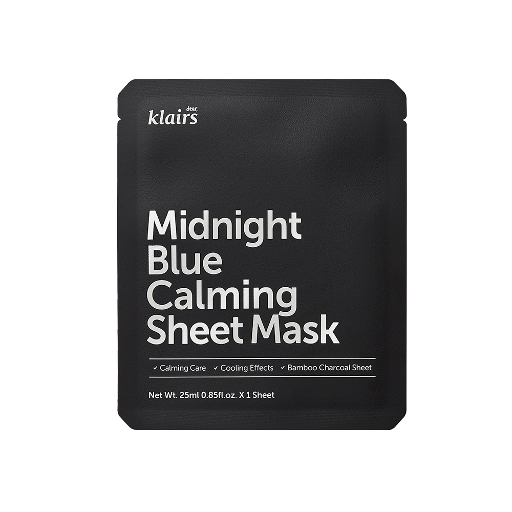 Dear, Klairs Midnight Blue Calming Sheet Mask 25 ml