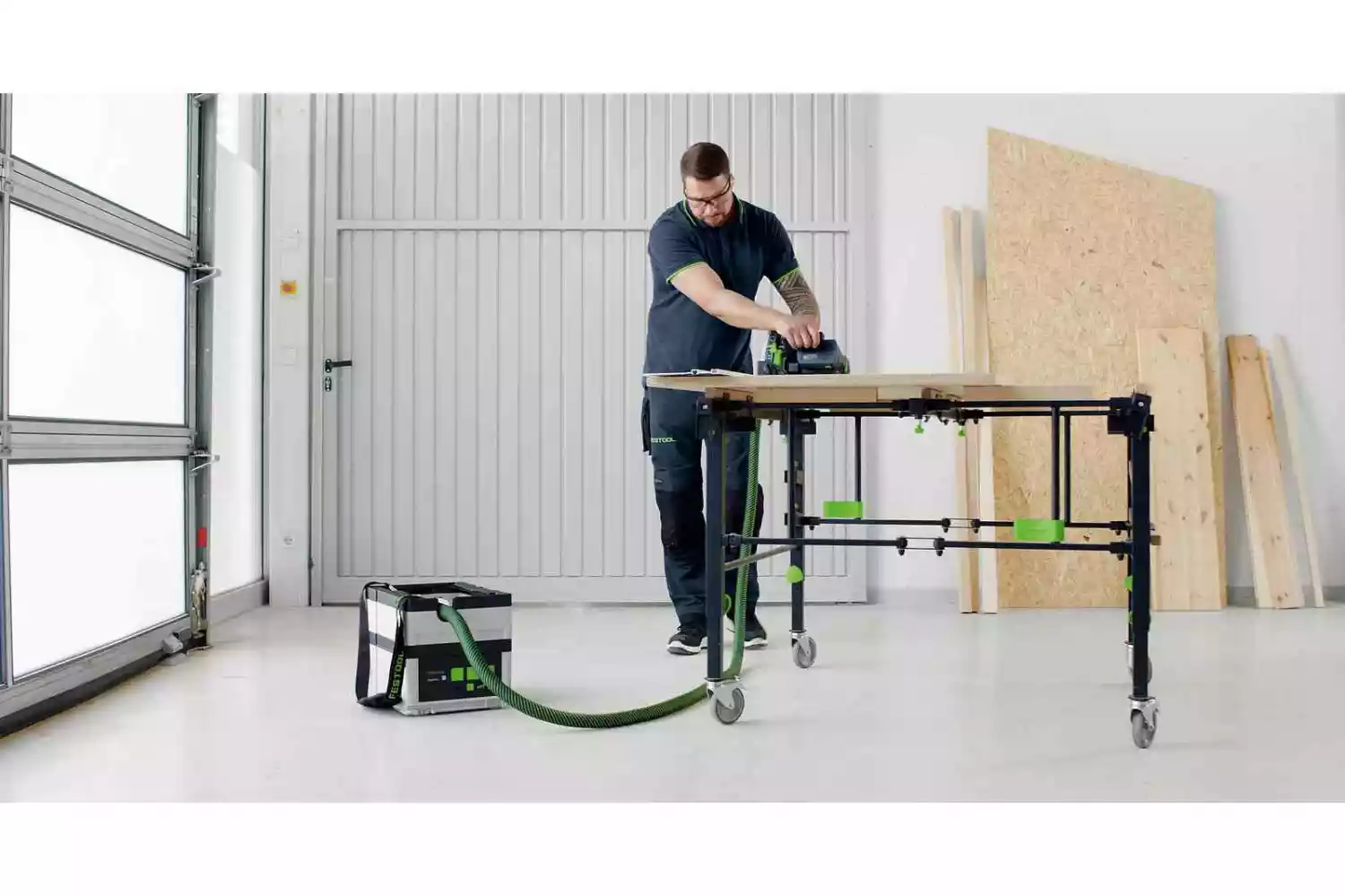 Festool CTMC SYS I-Basic 36V (2x18V) Li-Ion accu stofzuiger - M-klasse - 2400l/min