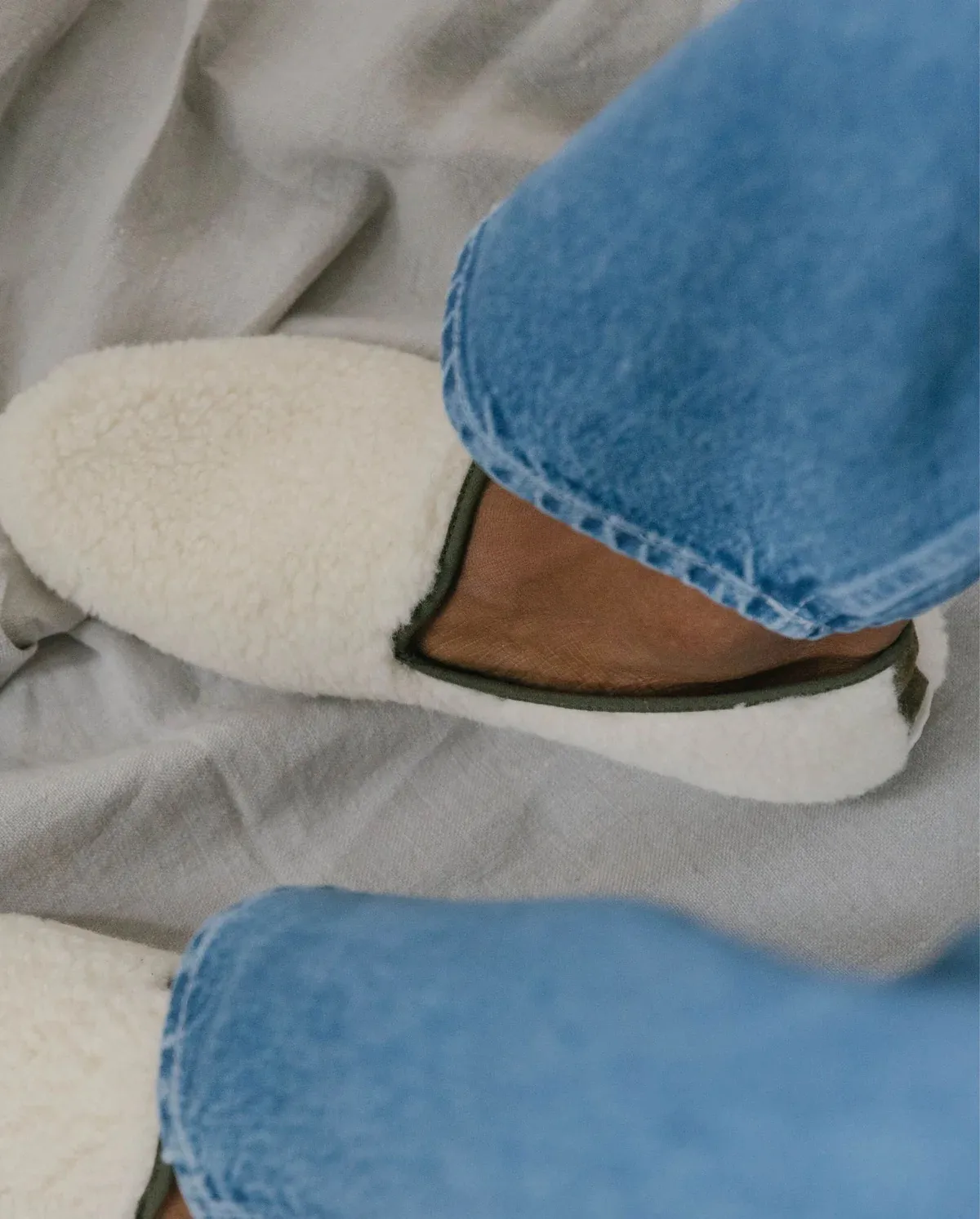 Chausson Bouclette de laine Angarde