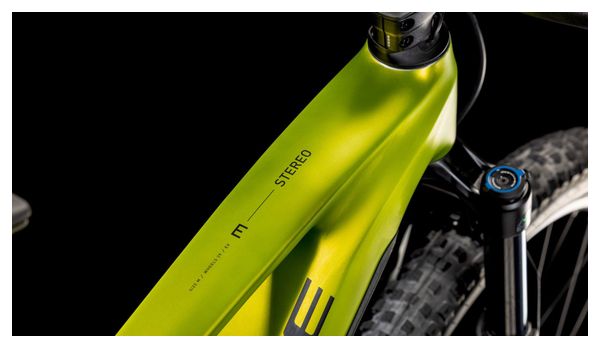 VTT Électrique Tout-Suspendu Cube Stereo Hybrid One44 EX 800 Shimano Deore/Deore XT 12V 800 Wh 27.5'' Vert Lizard 2025