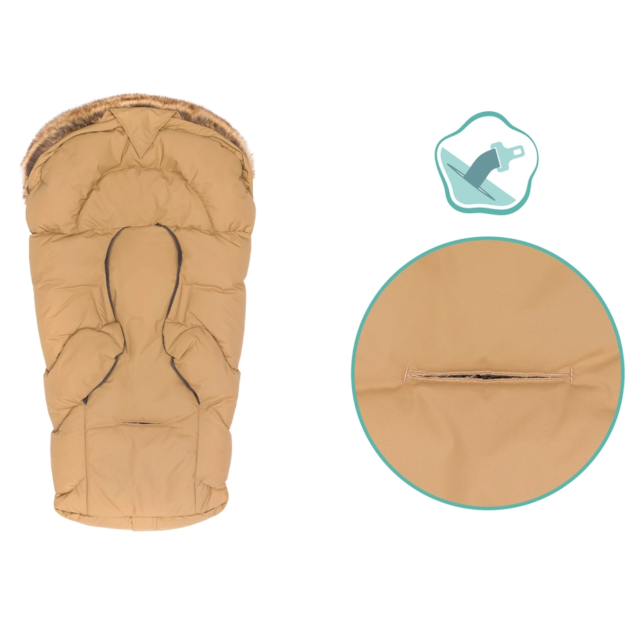 fillikid Winterfußsack Lhotse für Babyschalen Cappuccino
