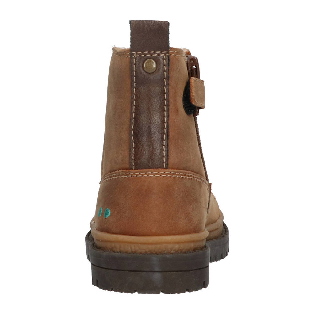 BunniesJR Tim Trailgevoerde leren enkelboots cognac