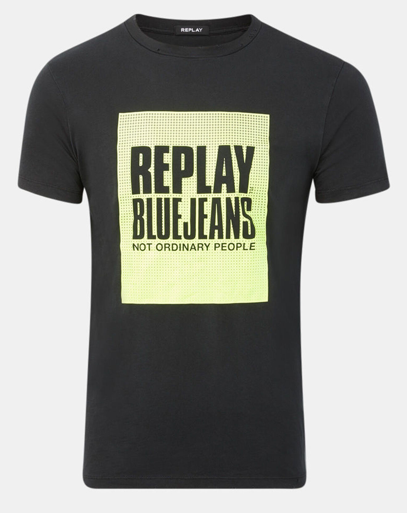 Replay T-Shirt box logo noir