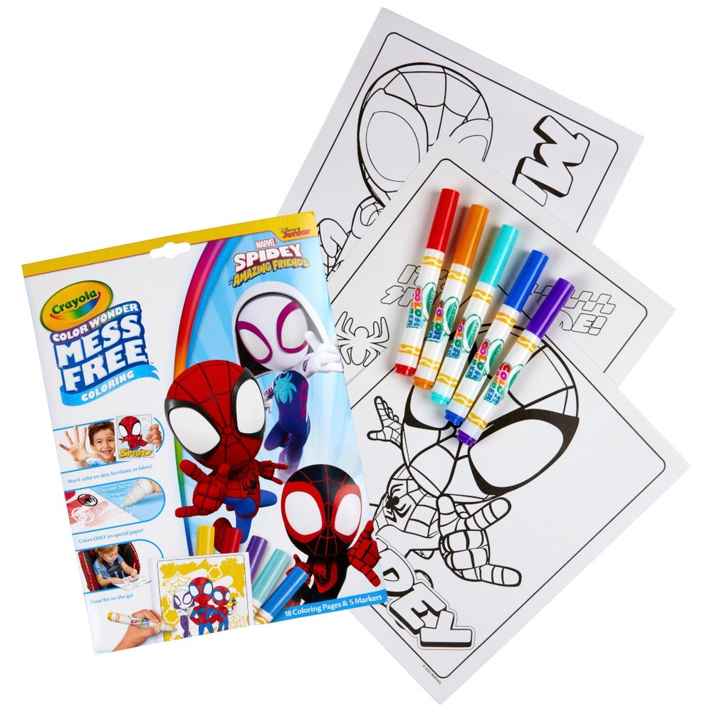 Crayola Colour Wonder Spidey und seine tollen Freunde Malbuch