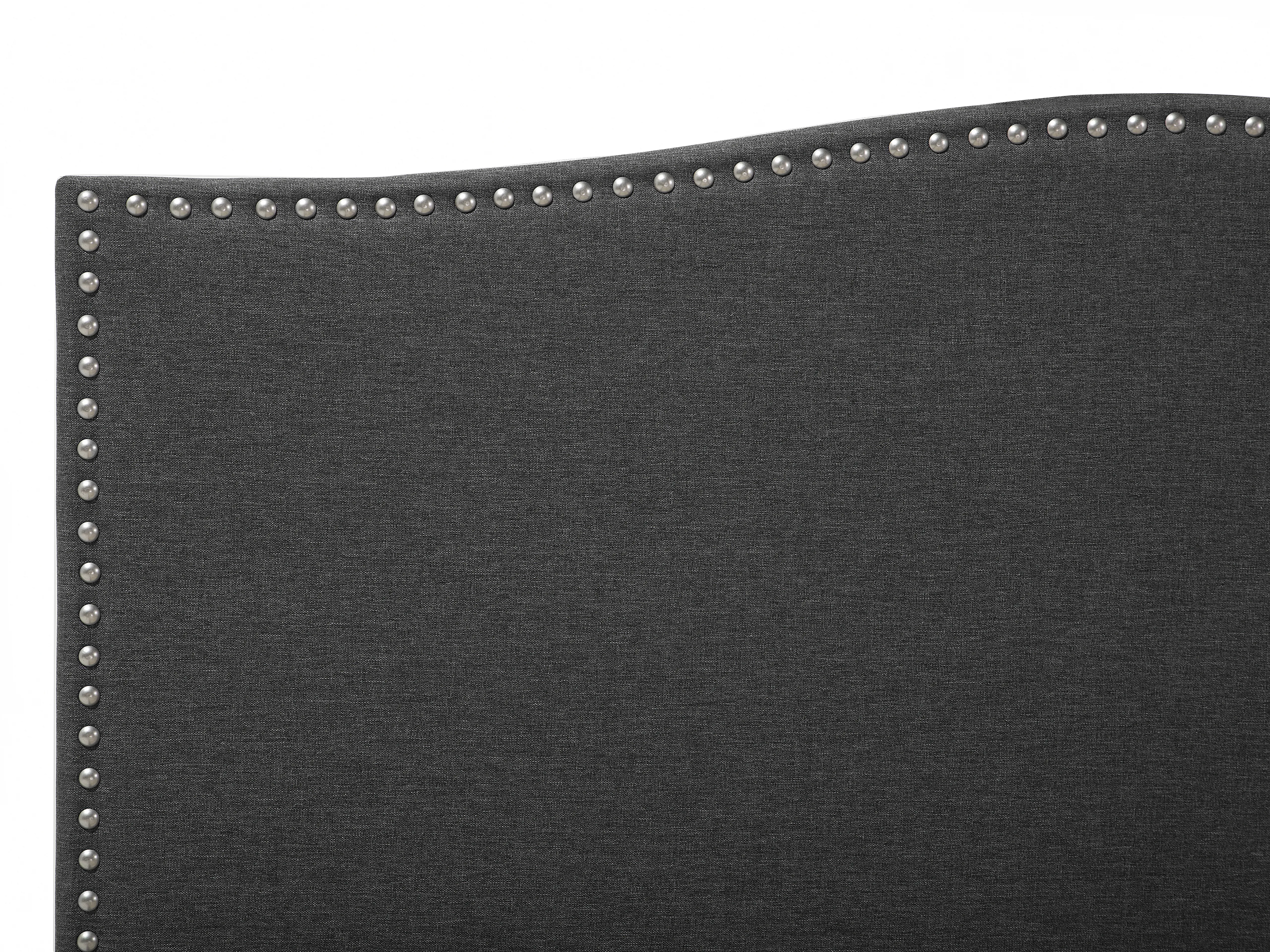 Bed met opbergladen Stof MONTPELLIER 180 x 200 cm Donkergrijs