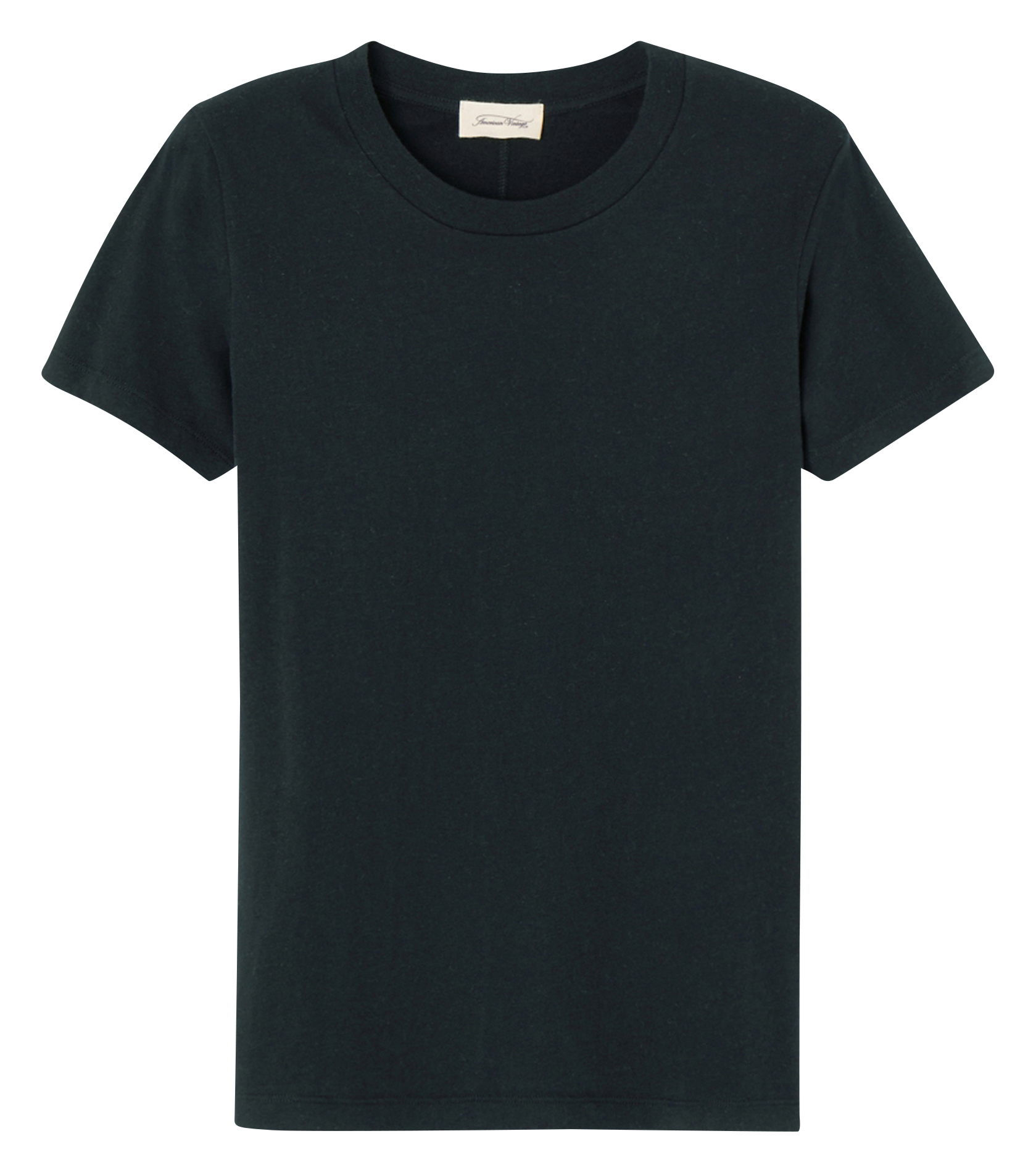 GAMIPY - Tee-shirt col rond en coton | Noir