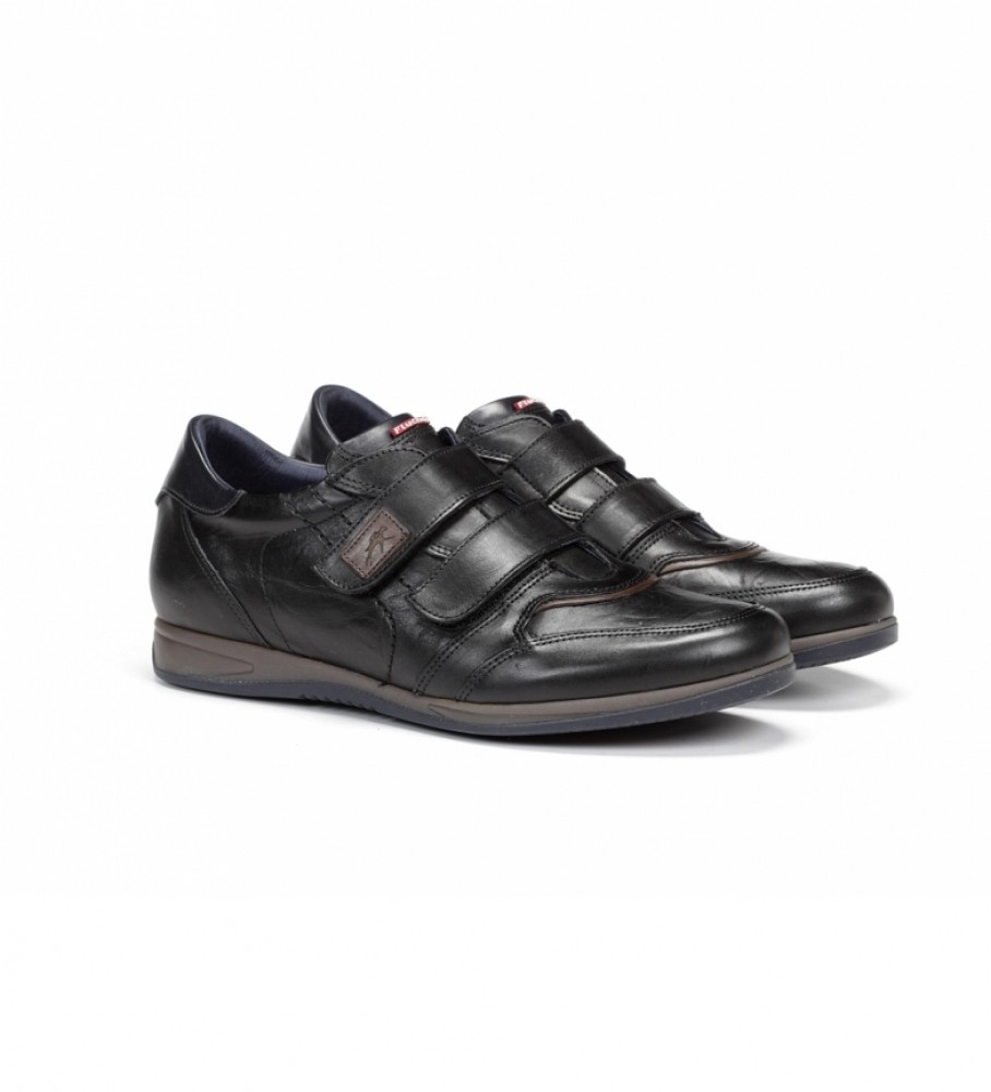 Sapatos Fluchos Grisslie 9262 em couro preto
