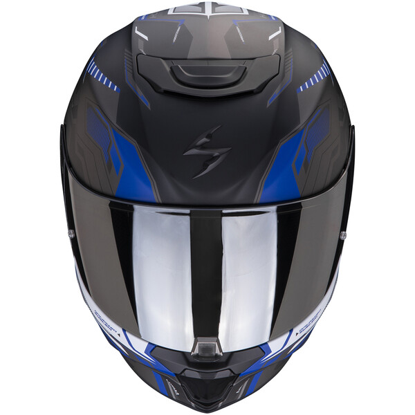 Scorpion - Casque Exo-391 Haut Noir Mat / Bleu