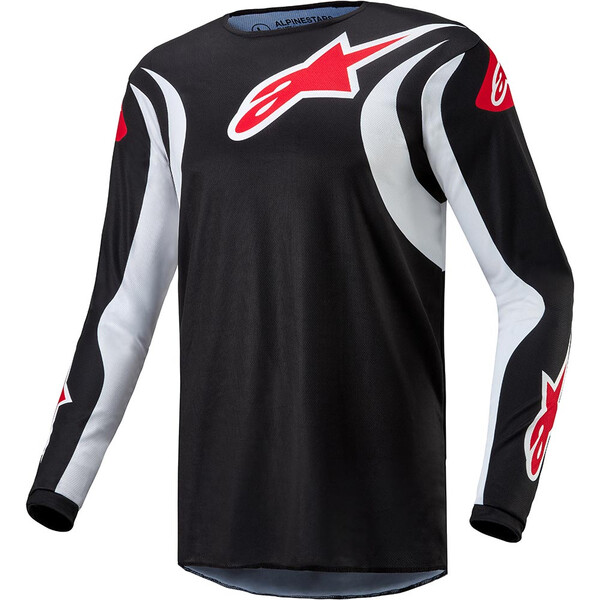 Alpinestars - Maillot Fluid Lucent Noir / Blanc / Rouge