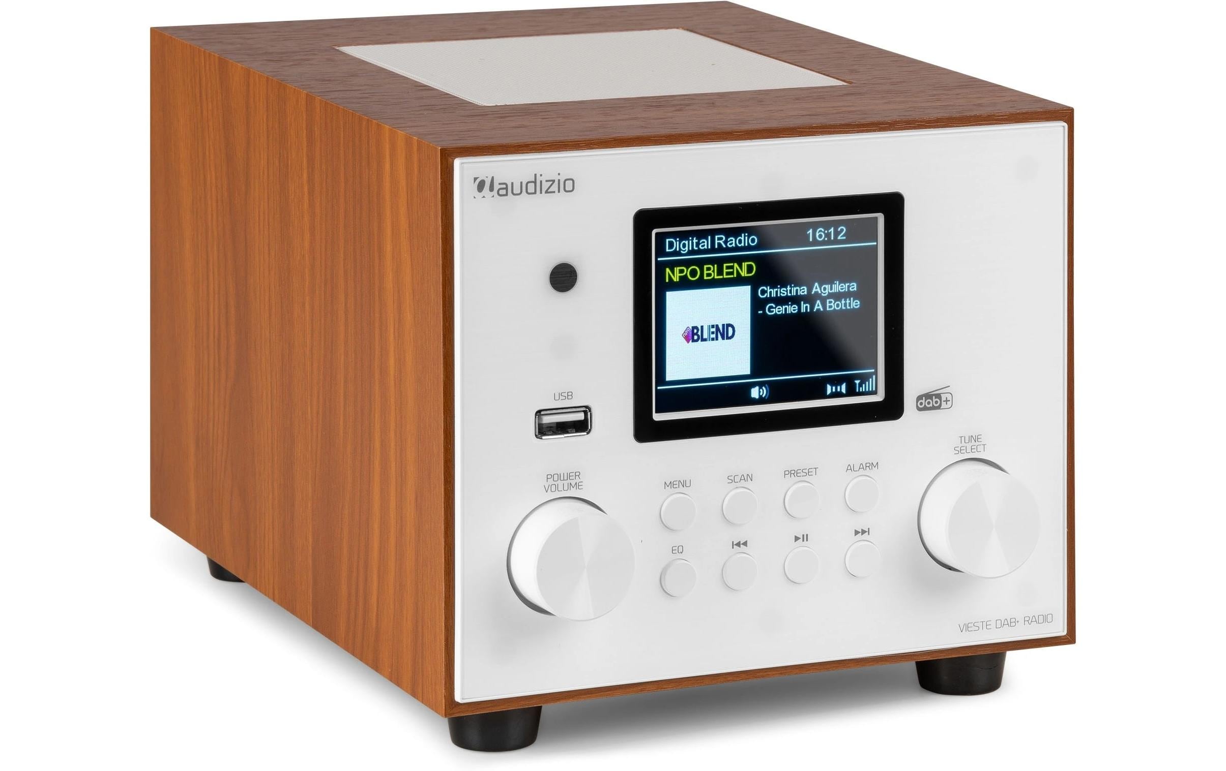 DAB+ Radio Vieste WeissDAB+ Radio mit Stereo Lautsprecher und Subwoofer
