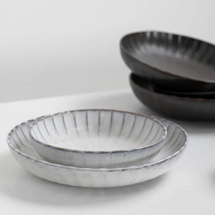 Serax - Inku Teller, Ø 19 cm tief, weiss (2er-Set)