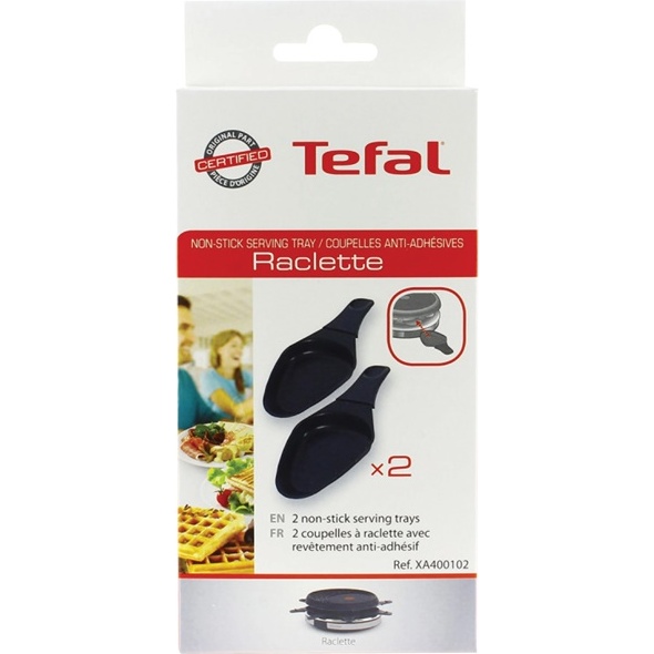 Lot 2 coupelles ovales pour raclettes Tefal