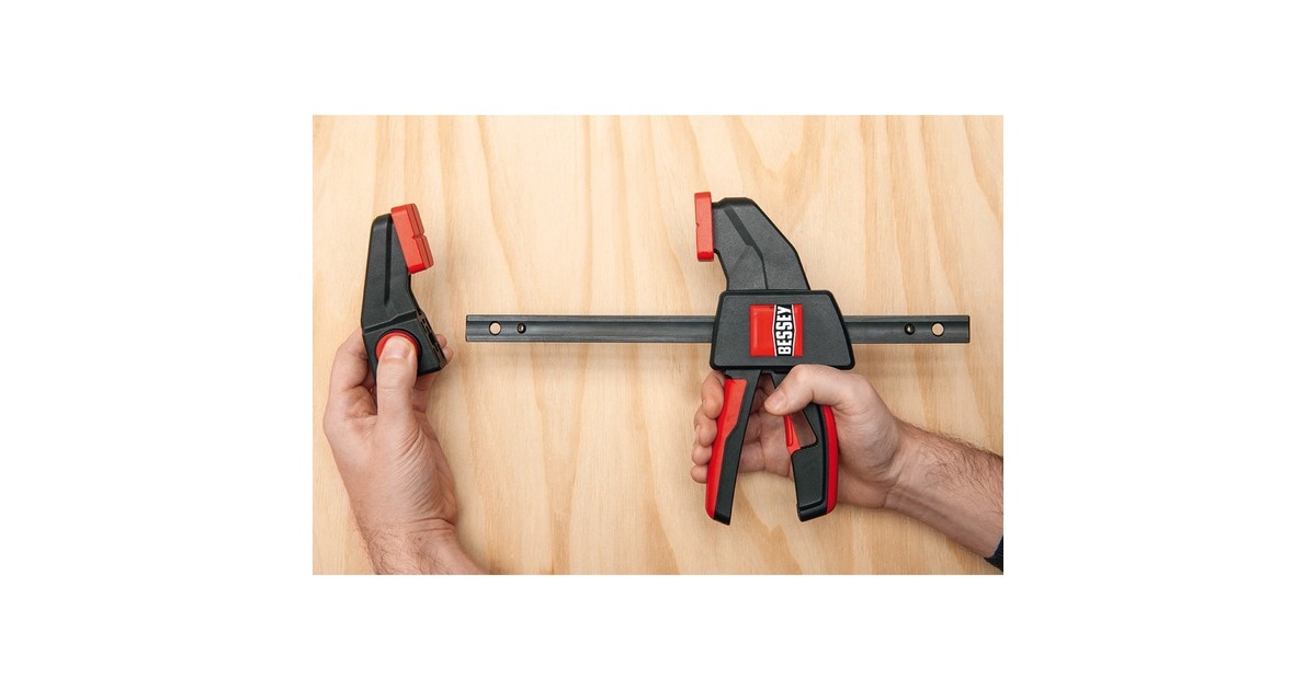 BESSEYEénhands lijmtang EZM15-6 lijmklem  (Zwart/rood)