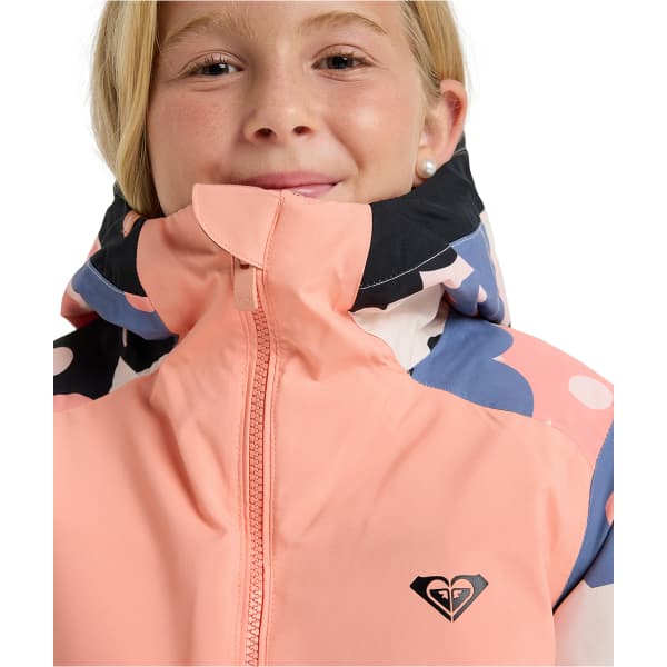 Veste de ski ROXY SILVERWINTER GIRL PINK SALT PRIMA