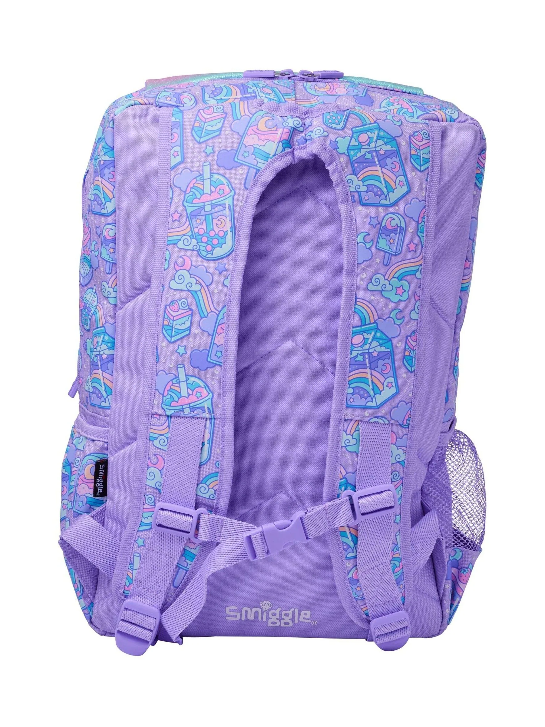 Paars - Smiggle Trailblazer Foldover Attach Backpack