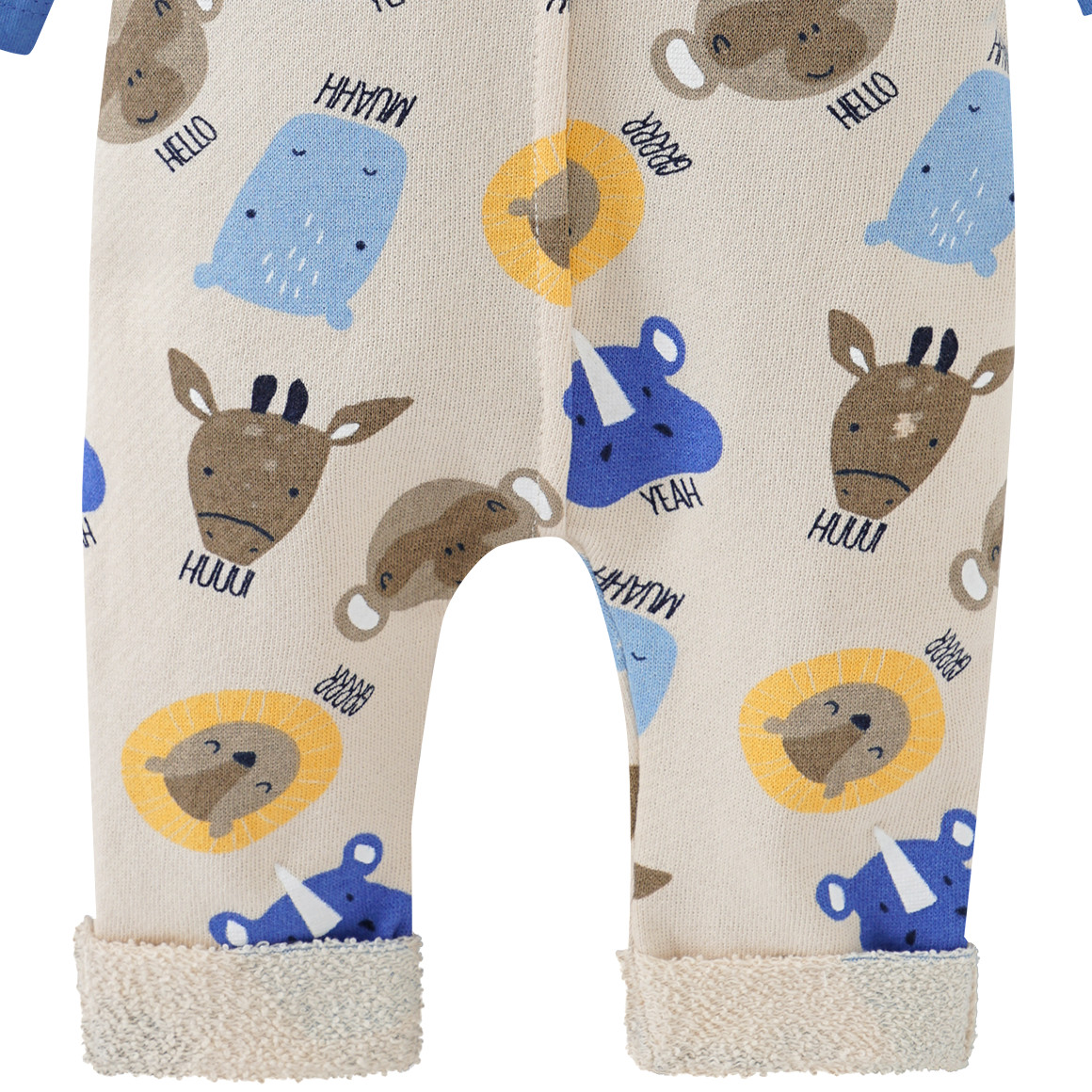 Topomini Newborn Strampler und Langarmbody im Set beige / blau