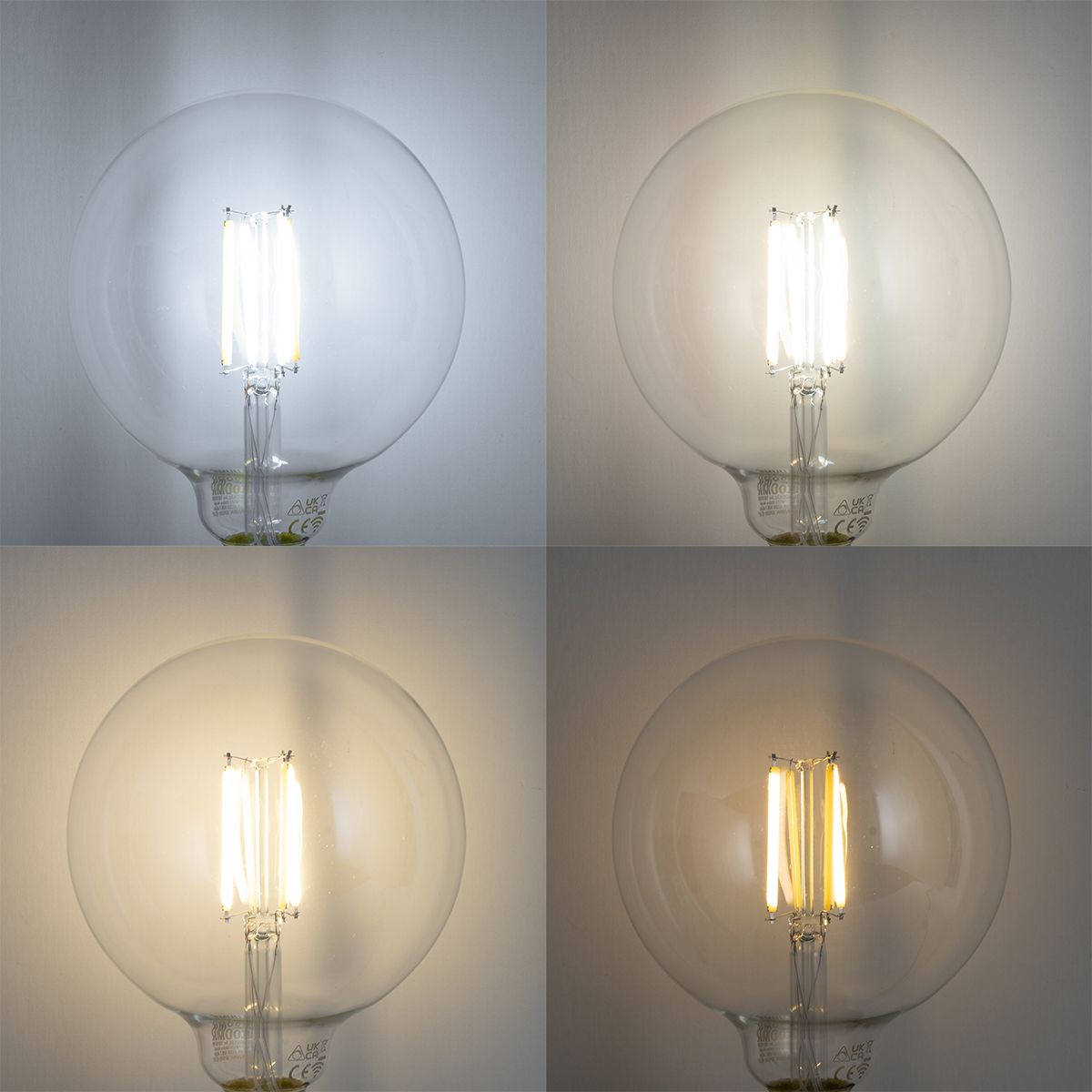 Smart E27 dimbare LED lamp G125 helder 7W 806 lm 2700-6500K
