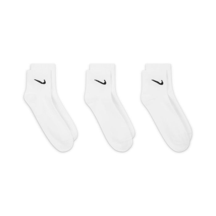 Nike Unisex Strømper Everyday Lightweight Ankle Socks 3-Pack Hvid