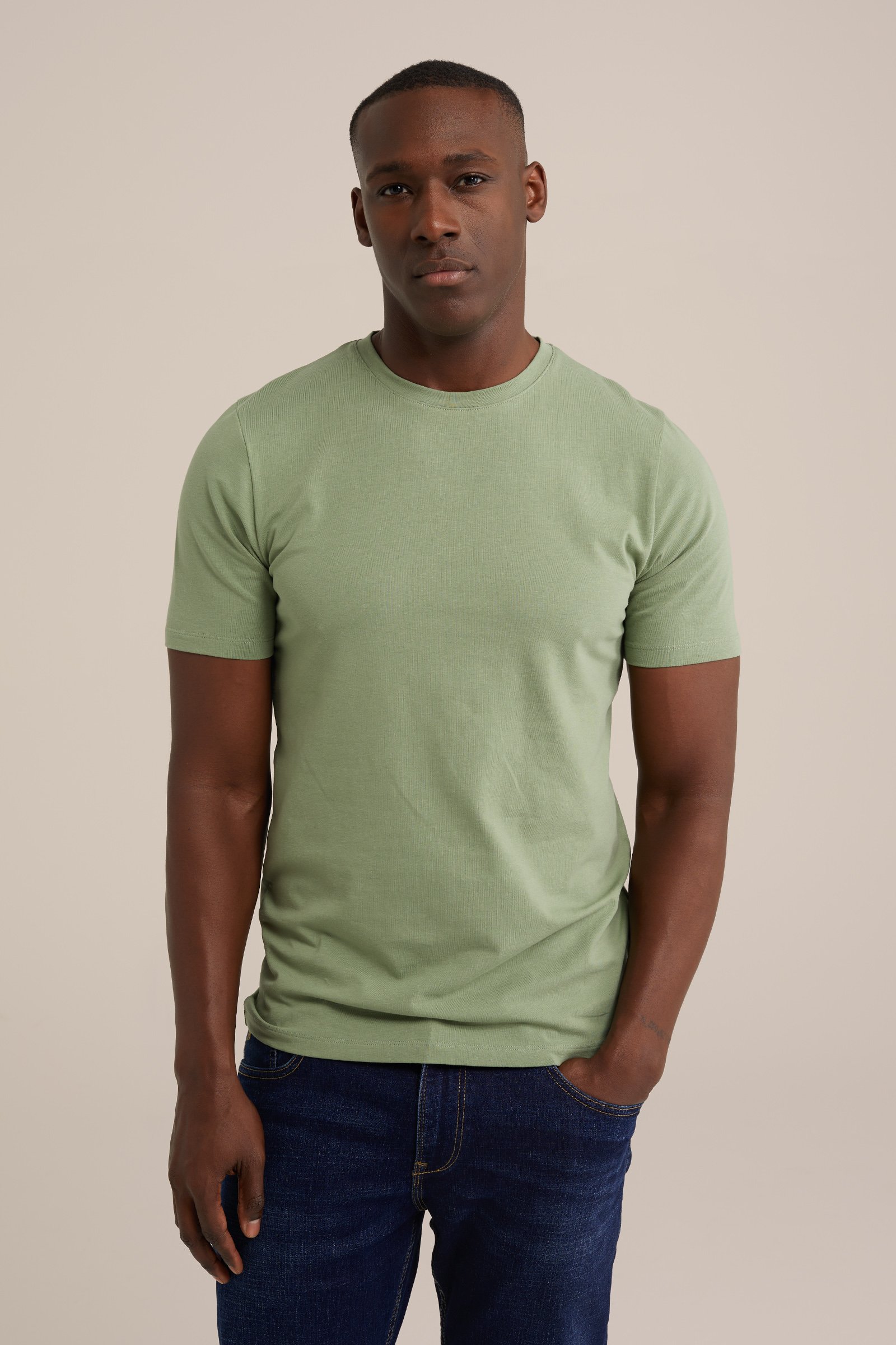 T-shirt WE Fashion Groen