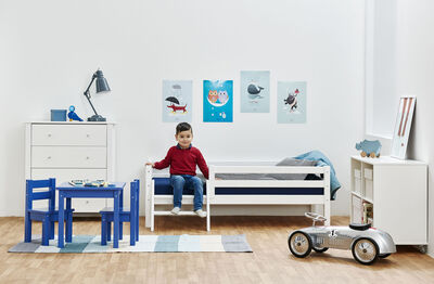Hoppekids Sikkerhetsskinne Juniorseng ECO Dream, Hvit