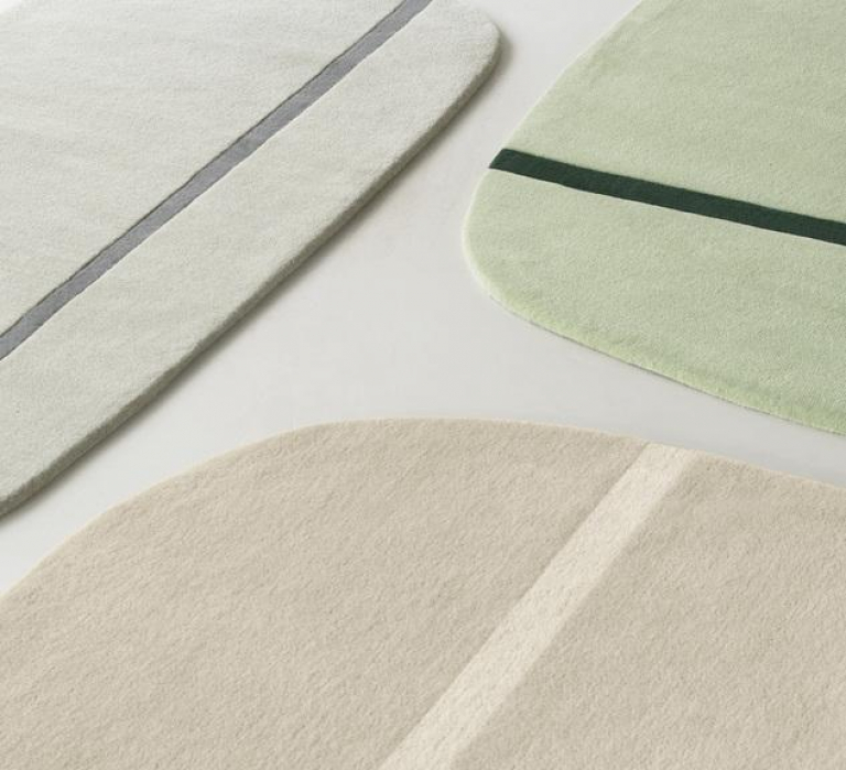 Normann Copenhagen Oona vloerkleed small grijs 200x90