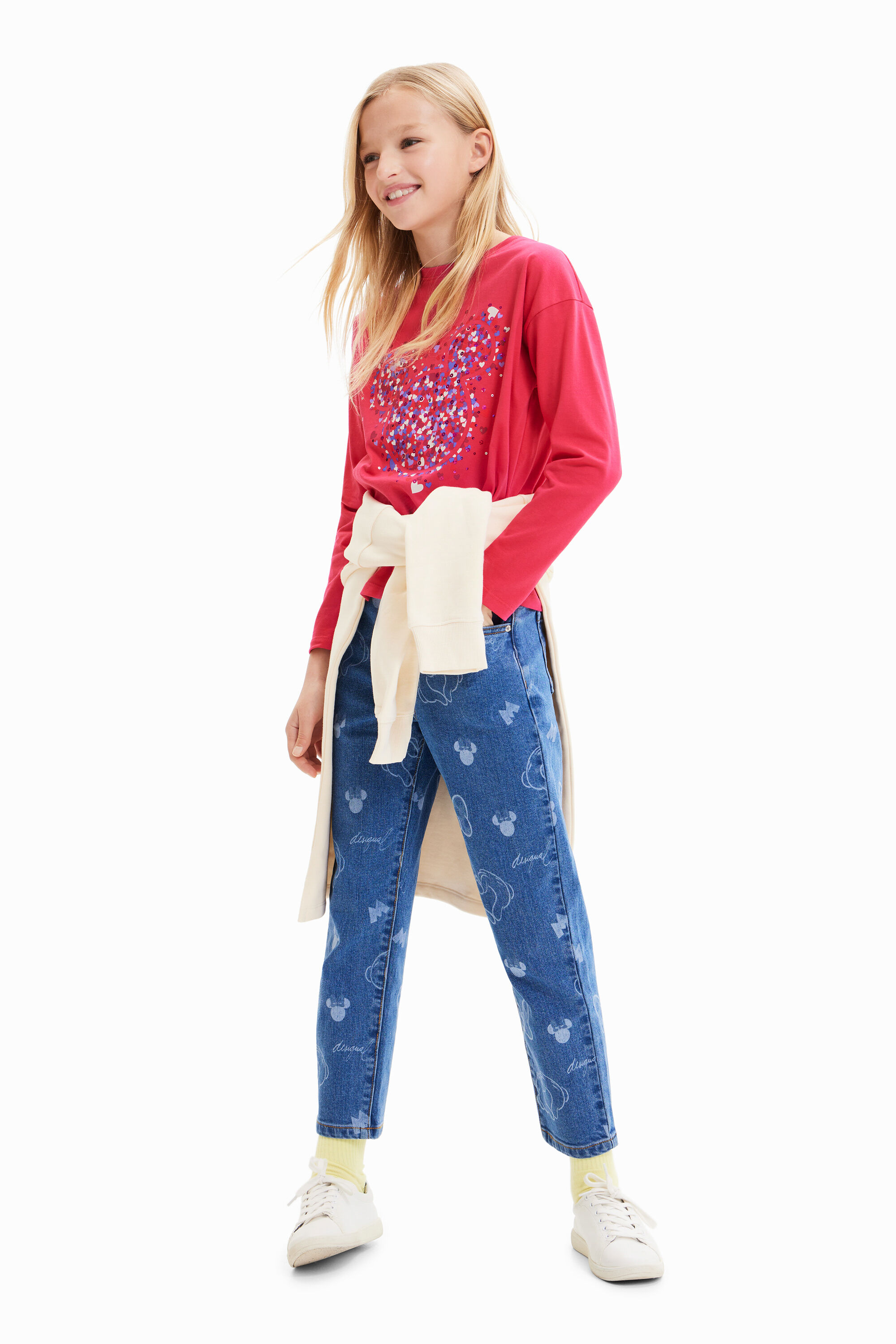 T-shirt cœurs Mickey Mouse