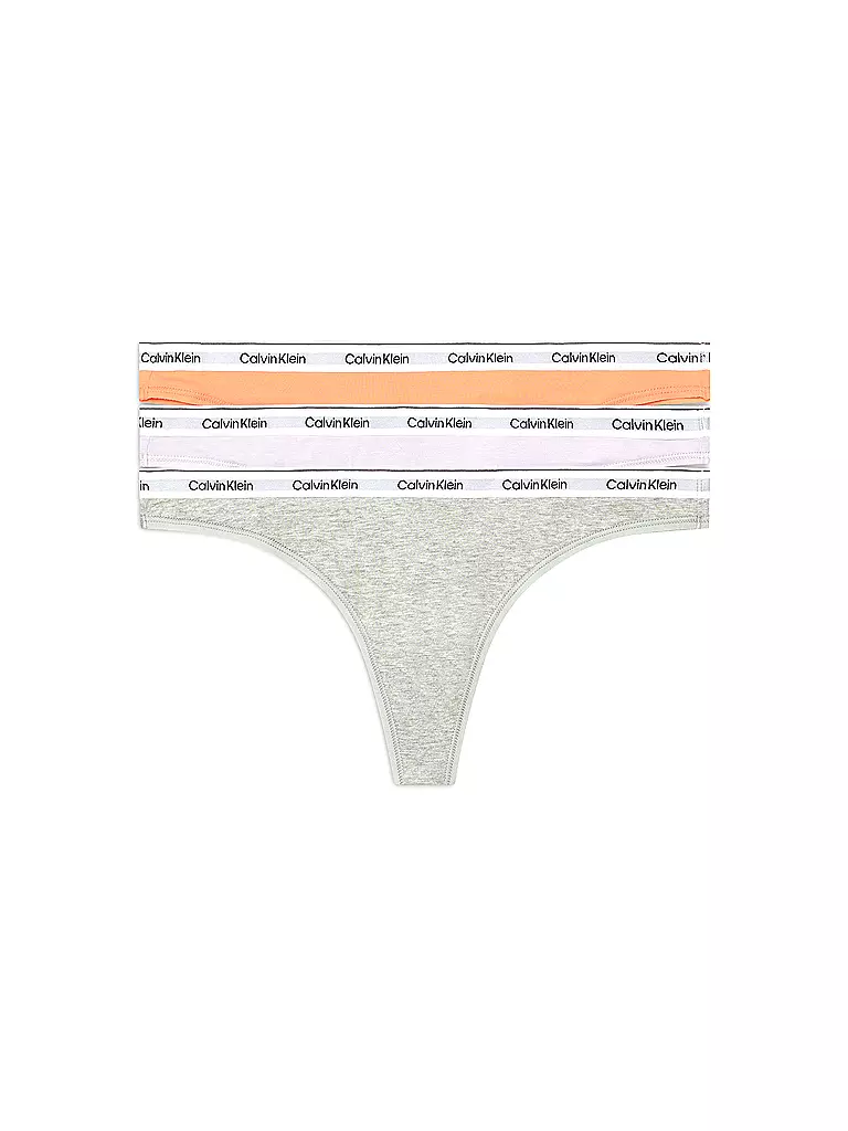 CALVIN KLEIN String 3er Pack multi bunt