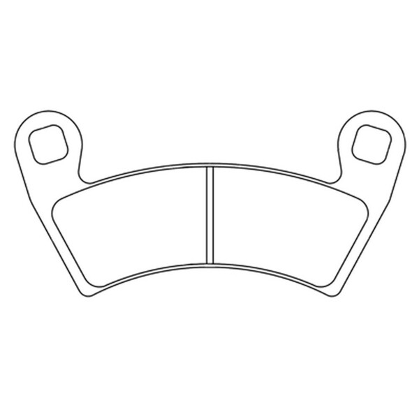 Cl brakes - Plaquettes de frein Quad métal fritté - 1229ATV1