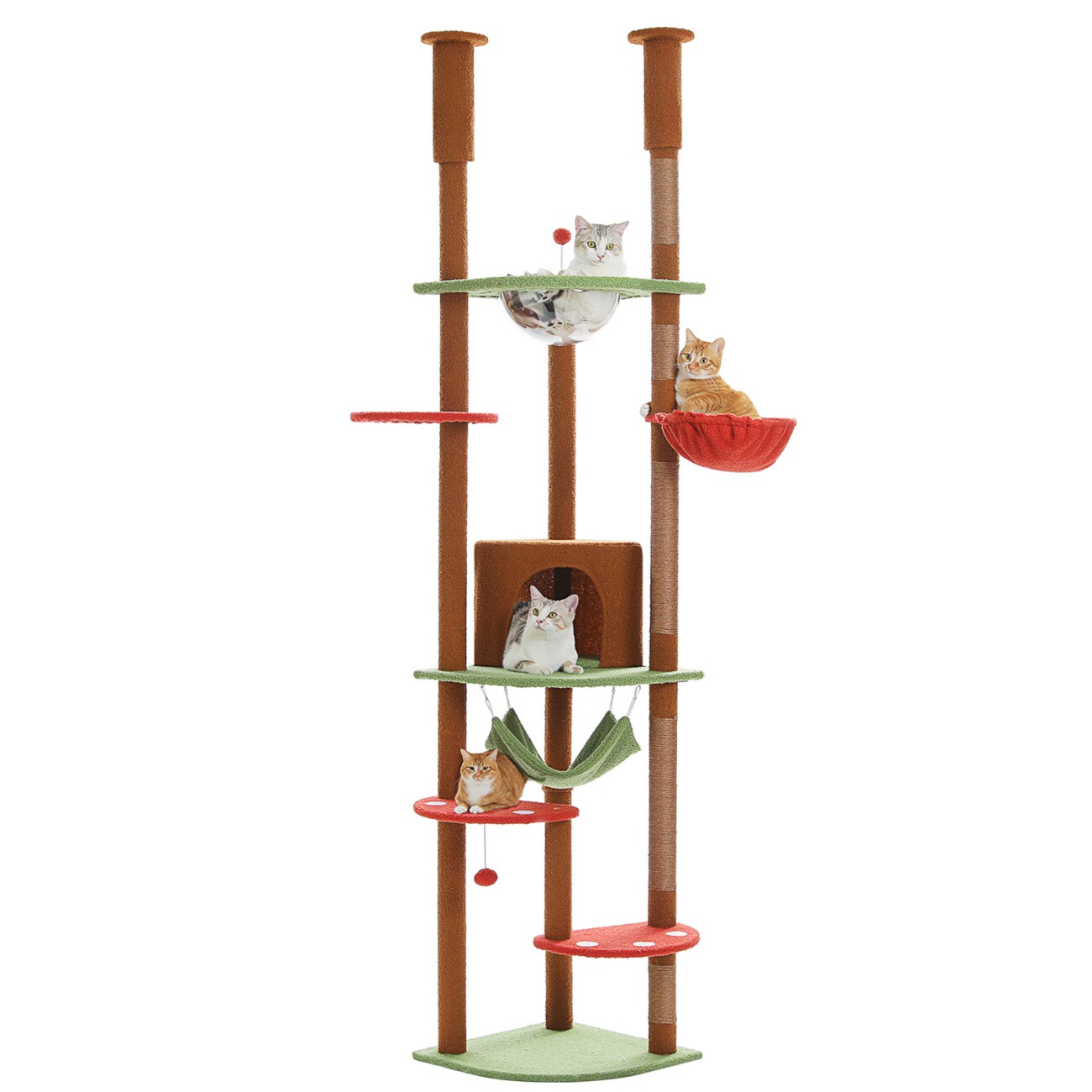 Pawz Road Deckenhoch Kratzbaum Luxus schwarz