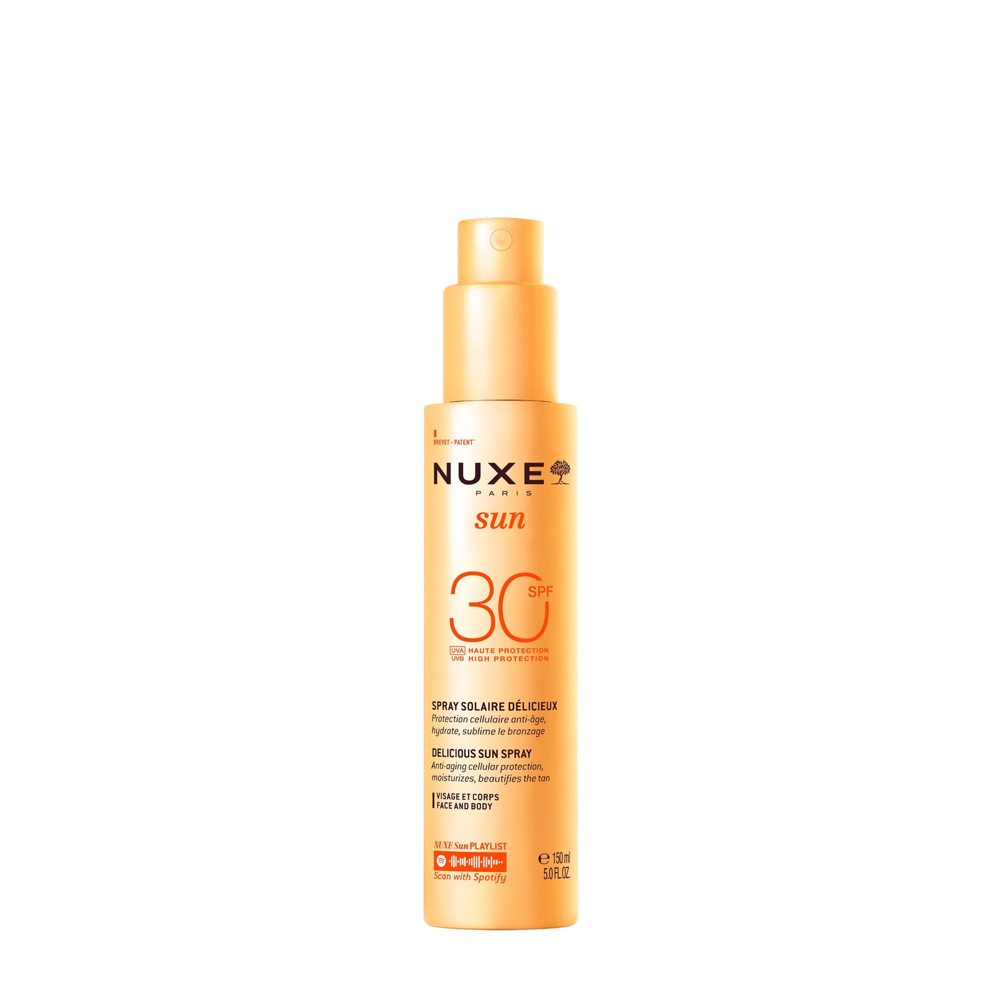 Sonniges Duftspray Gesicht und Körper hoher Schutz LSF 30 150 ml