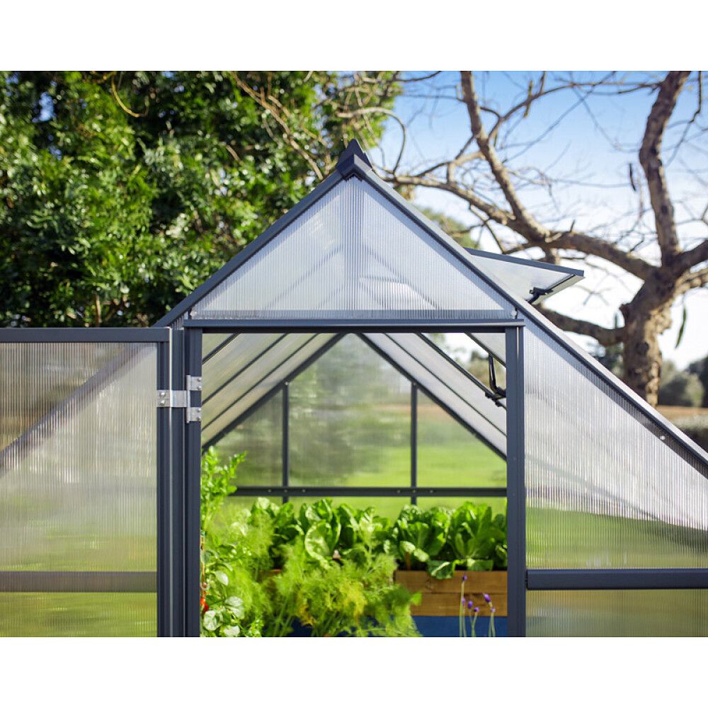 DRIVHUS CANOPIA MYTHOS ALU/POLY 5,7M² MØRKEGRÅ