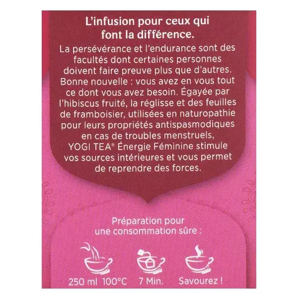 Chá Yogi Energético Feminino - 17 sachês