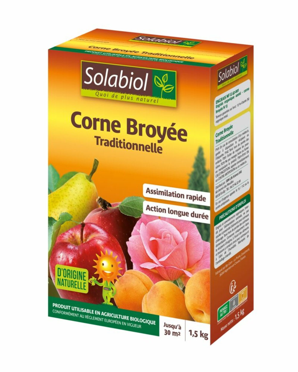 Socor15g10 | corne broyée traditionnelle | 1,5kg |favorise le développ