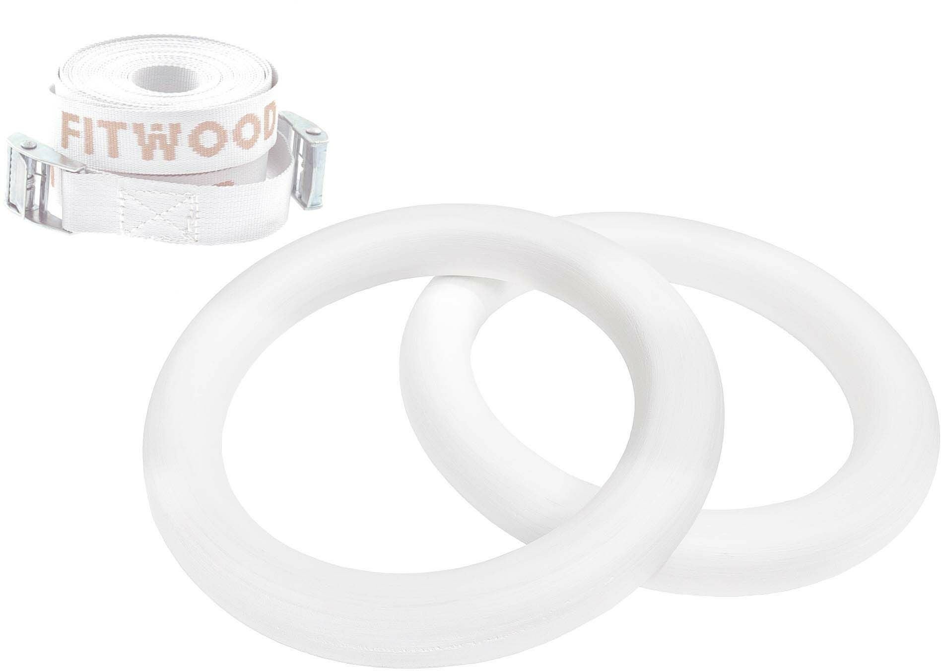 FitWood ULPU MINI Gymnastikkringer, Hvit