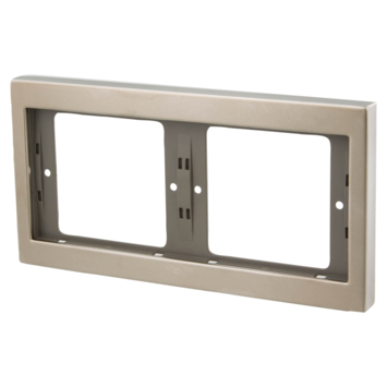 Berker K5 Afdekraam 2-voudig RVS