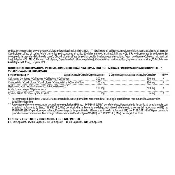 Vitamaze Colágeno 600mg + Ácido Hialurônico 60 cápsulas