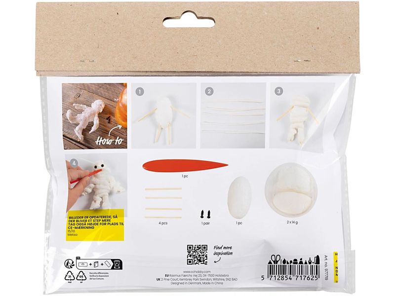 Creativ Company Bastelset Halloween Geist Modellieren Mini Kreativ Set