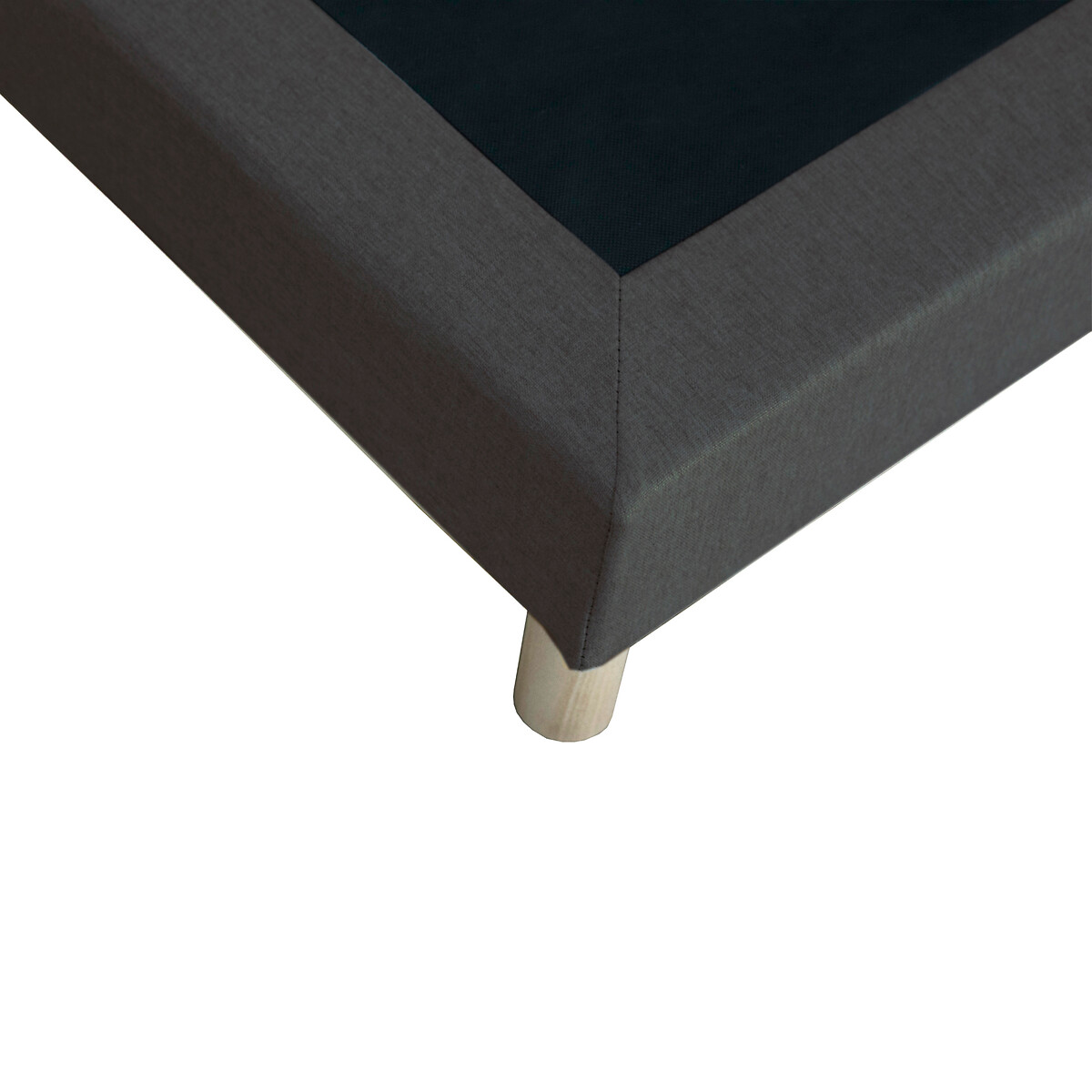 LA REDOUTE INTERIEURS<br>Base de cama estofada com 12 ripas e pés
