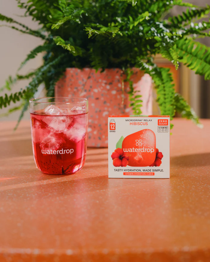 Waterdrop Microdrink Relax Bruistablet Hibiscus (12 stuks)