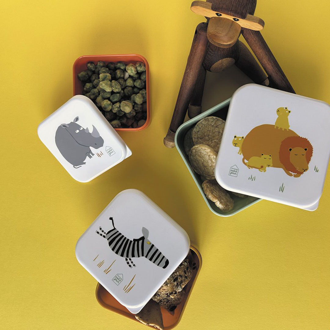 maison petit jour snackdoosjes de savanne - 3st