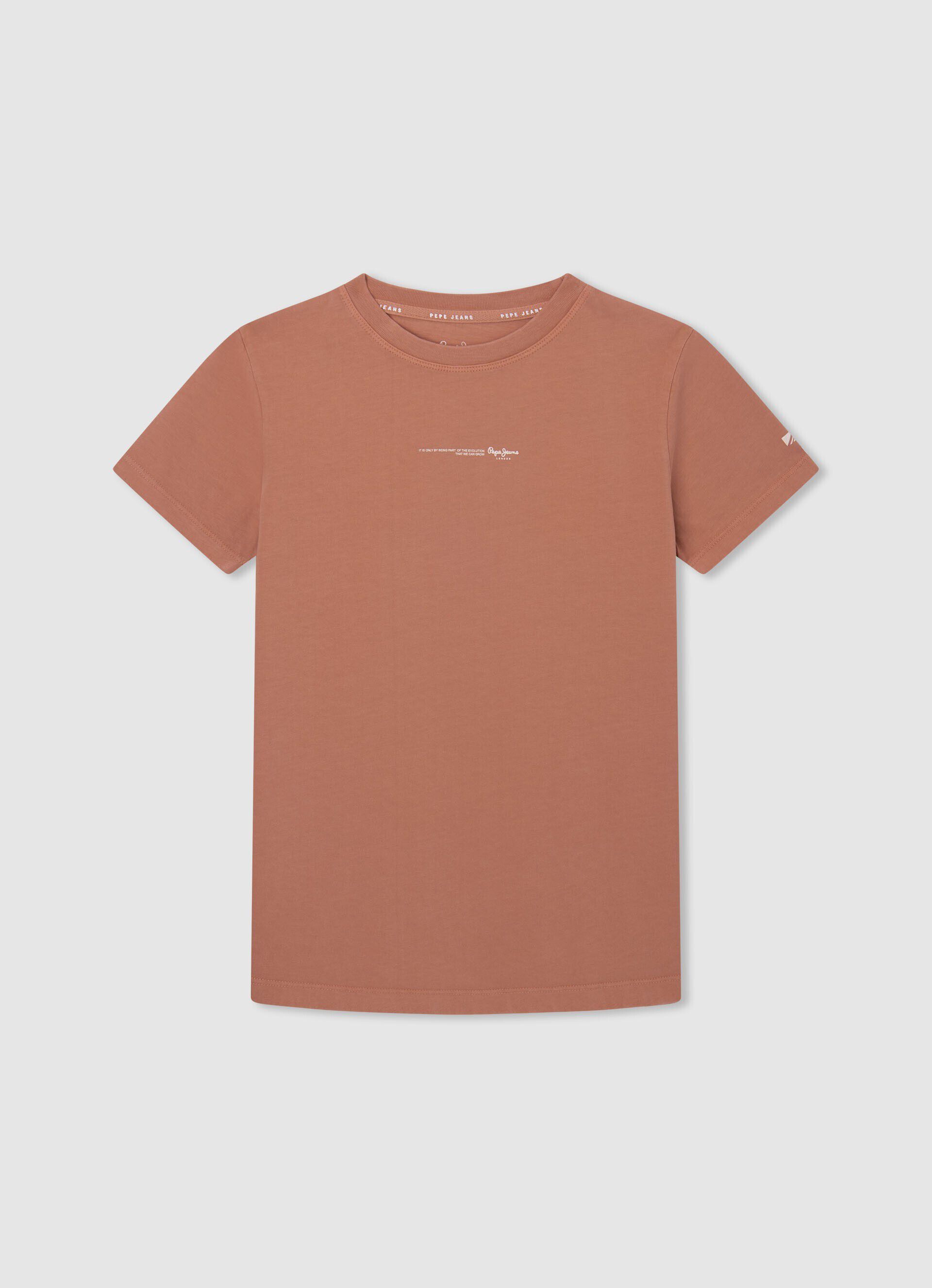 CAMISETA COM LOGOTIPO ESTAMPADO - laranja abóbora