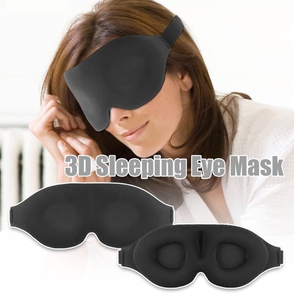 INF 3D sovemaske med ekstrautstyr Sort