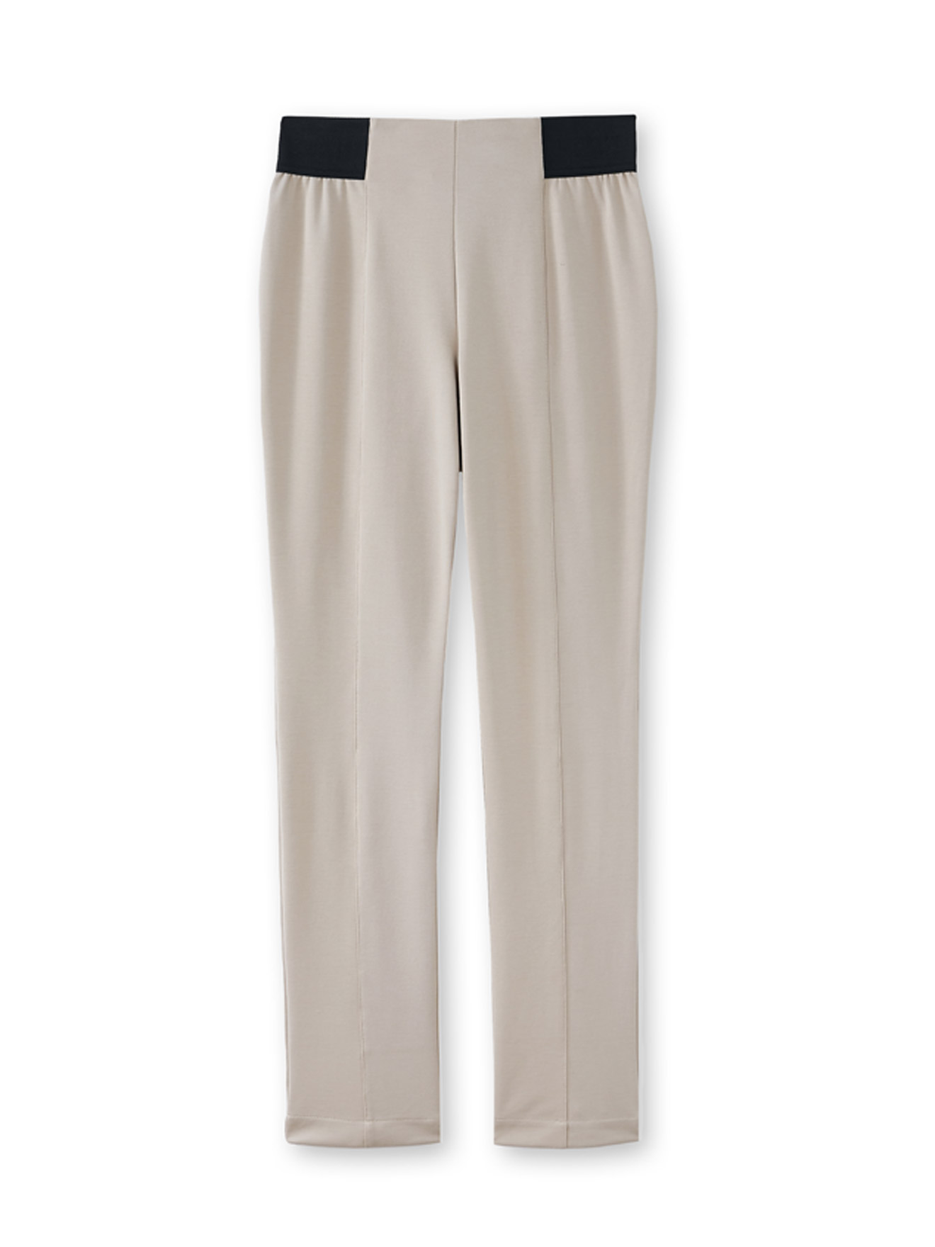 Pantalon élastiqué en maille milano