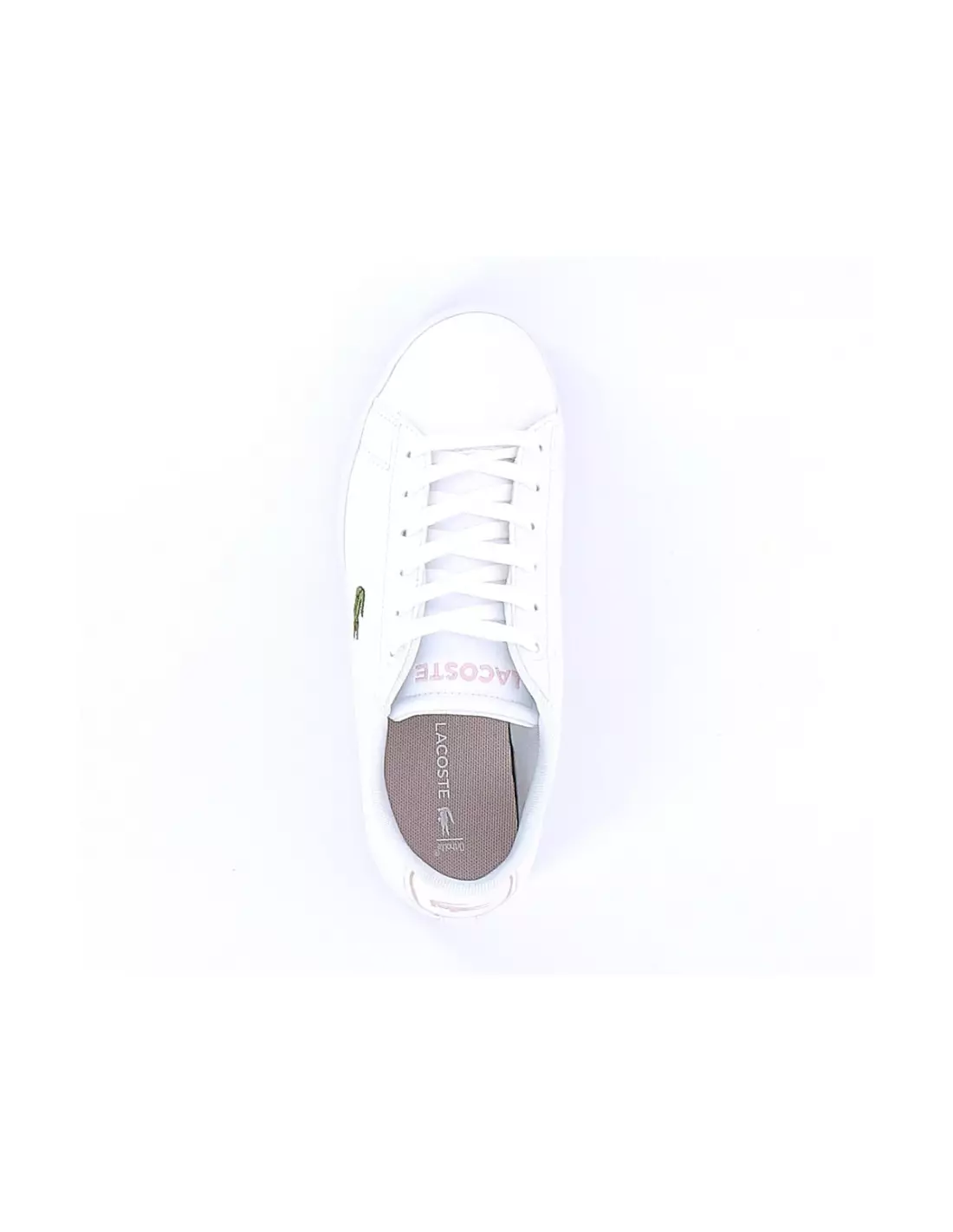 LACOSTE TCLIP - Sneakers Whitelightpink