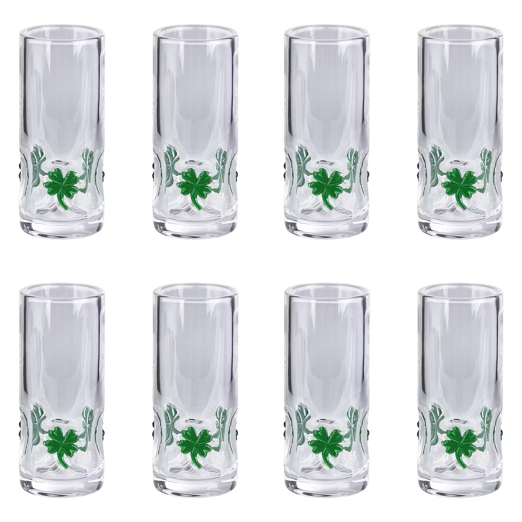 LES PETITS Schnapsglas Kleeblatt 8er-Set