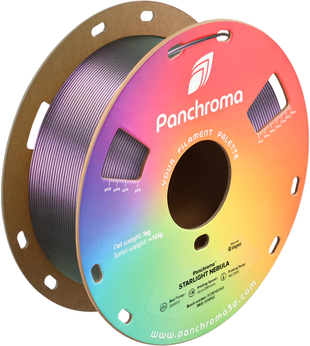Polymaker  Panchroma™ PLA Starlight Nebula, 1,75 mm / 1000 g    Das Funkeln der Sterne in Nebula